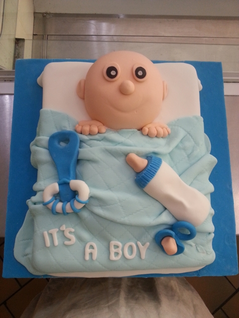 it's a boy baby shower cake
